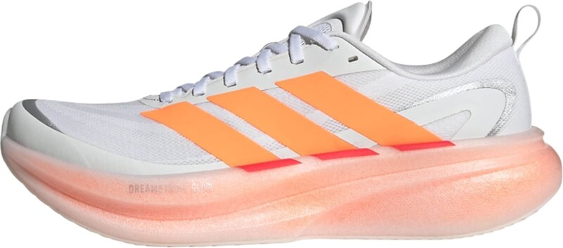 ADIDAS PERFORMANCE Bėgimo batai 'Supernova Glide' oranžinė / sidabrinė / balta