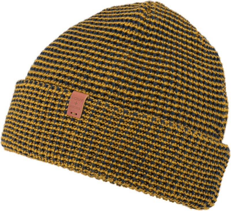 Bickley + Mitchell Amsterdam Megzta kepurė tamsiai mėlyna jūros spalva / garstyčių spalva