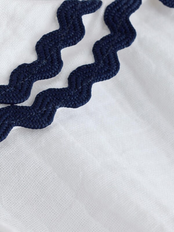 Next Suknelė 'Ric Rac' tamsiai mėlyna jūros spalva / balta