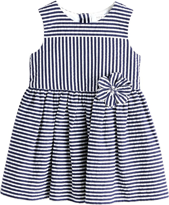 Next Suknelė tamsiai mėlyna / balta