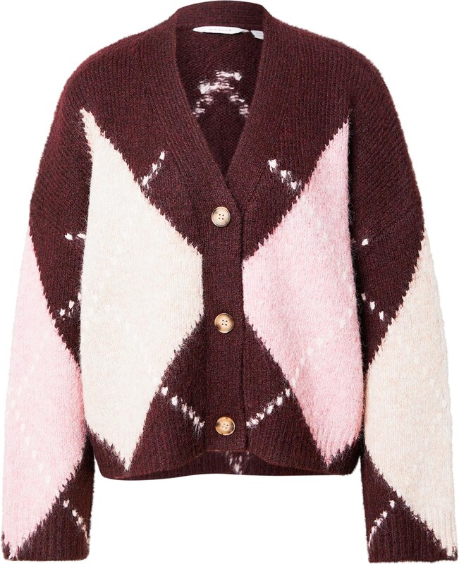 Noella Kardiganas 'Laiana' rožių spalva / vyno raudona spalva / balta