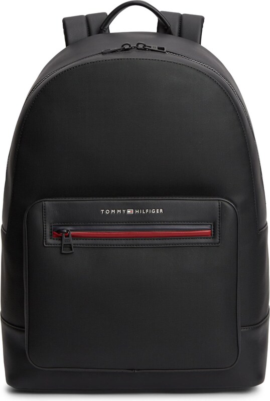 TOMMY HILFIGER Kuprinė 'Foundation' raudona / juoda