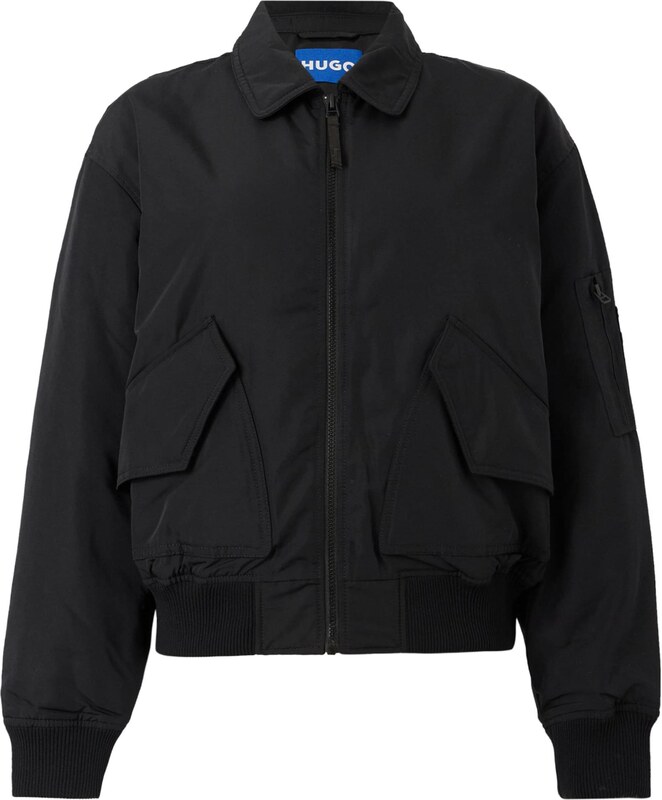 HUGO Demisezoninė striukė 'Fami-1_B' juoda