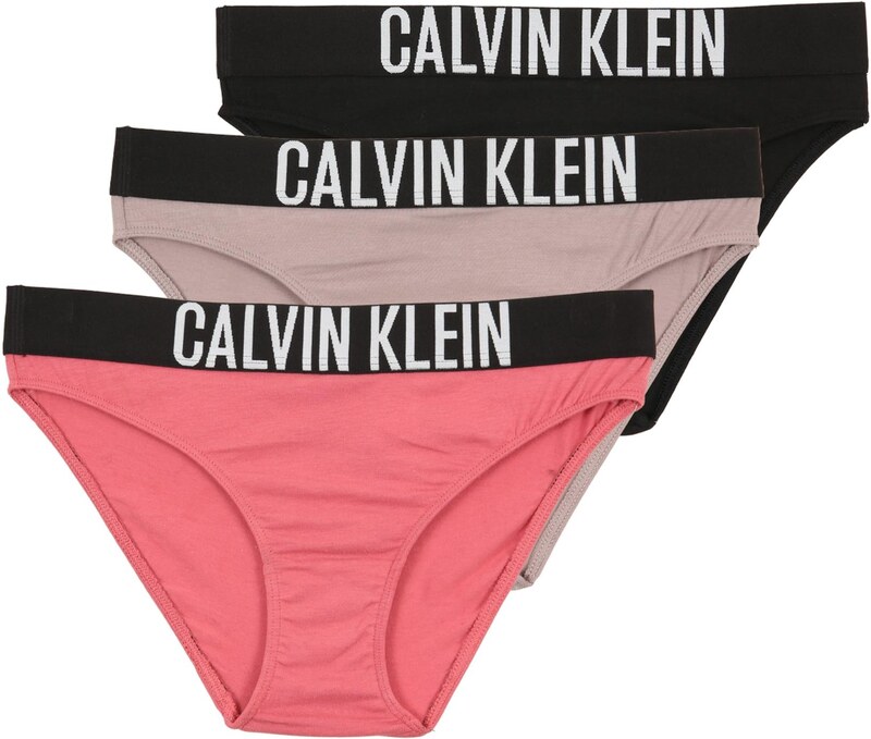 Calvin Klein Underwear Apatinės kelnaitės tamsi smėlio / avietinė / juoda / balta