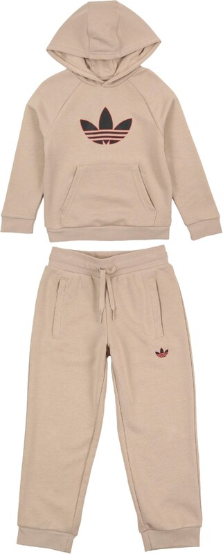 ADIDAS ORIGINALS Treningas nebalintos drobės spalva / raudona / juoda