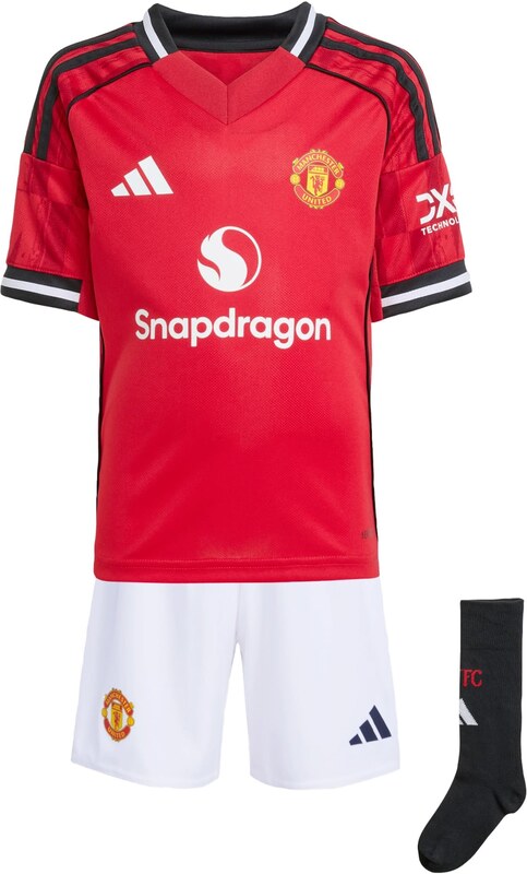 ADIDAS PERFORMANCE Treniruočių kostiumas 'Manchester United 25/26 Home Mini Kit' geltona / raudona / juoda / balta