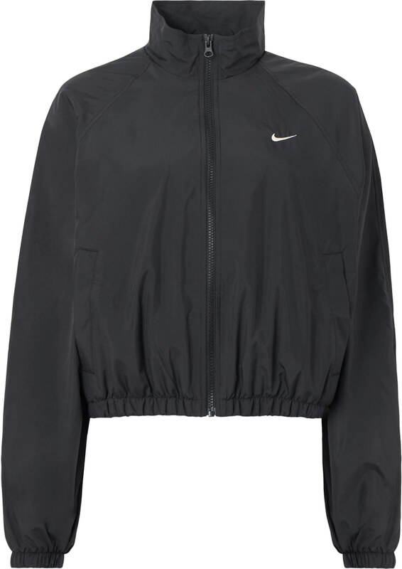 Nike Sportswear Demisezoninė striukė juoda / balta