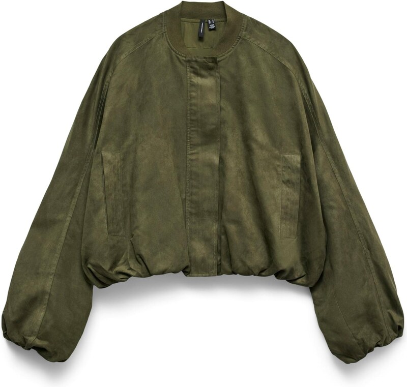 VERO MODA Demisezoninė striukė 'VMKATHY' alyvuogių spalva