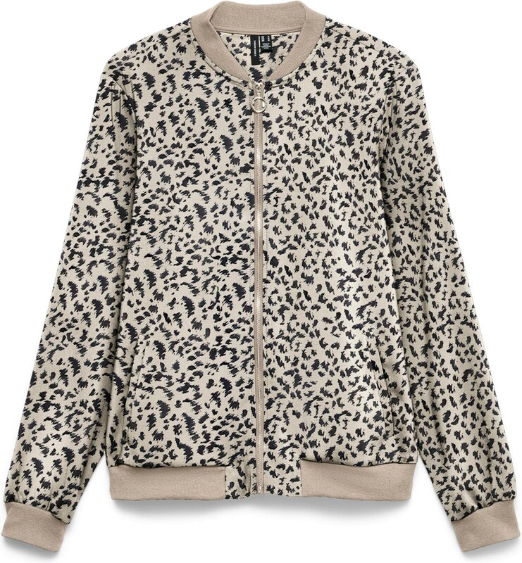 VERO MODA Demisezoninė striukė 'VMCOCO' rausvai pilka / juoda