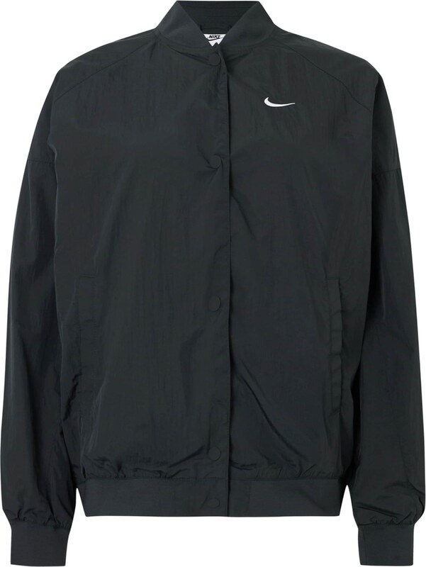 Nike Sportswear Demisezoninė striukė 'HBR VARSITY' juoda