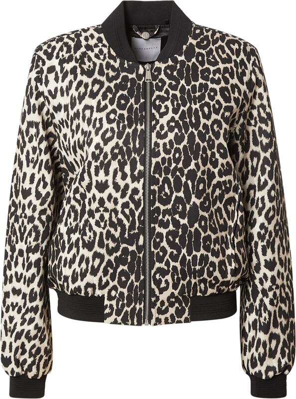 RINO & PELLE Demisezoninė striukė 'Banner' zomšos spalva / juoda