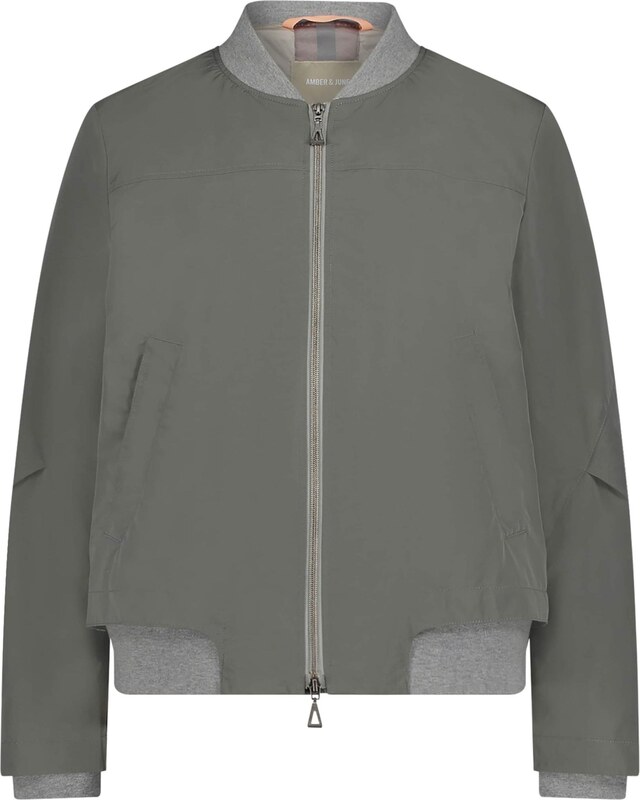 Amber & June Demisezoninė striukė mėlyna dūmų spalva