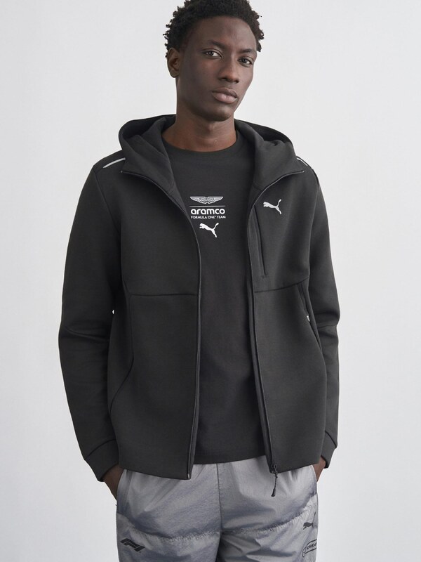 PUMA Sportinis džemperis 'PUMATECH' juoda