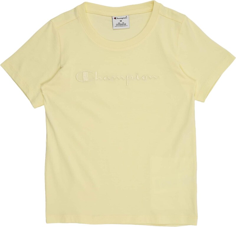 Champion Authentic Athletic Apparel Marškinėliai pastelinė geltona