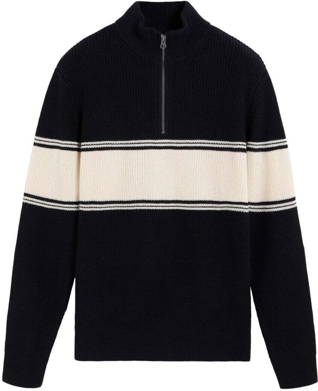 Scalpers Megztinis tamsiai mėlyna / balta