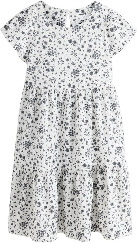 Next Suknelė tamsiai pilka / balta