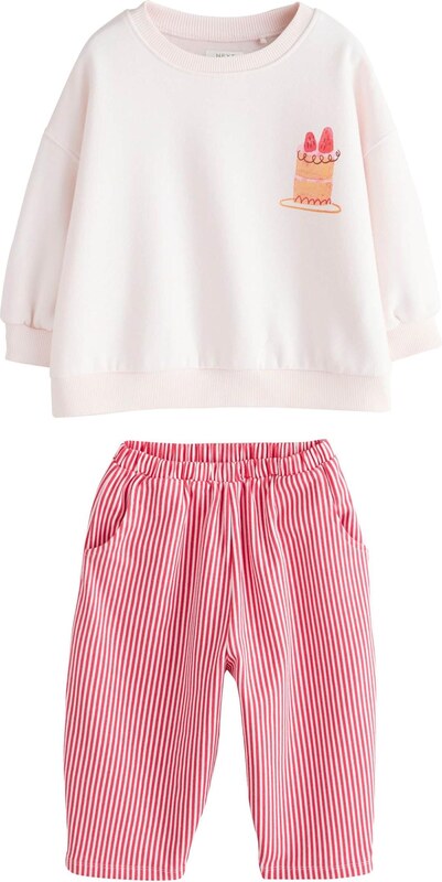 Next Rinkinys kremo / šviesiai oranžinė / ryškiai rožinė spalva / šviesiai raudona