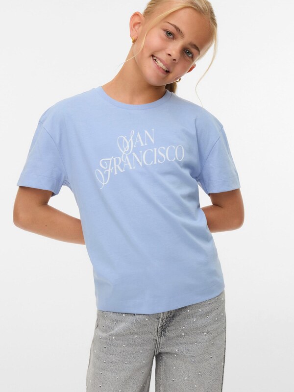 Vero Moda Girl Marškinėliai 'VMVICTORIA' mėlyna