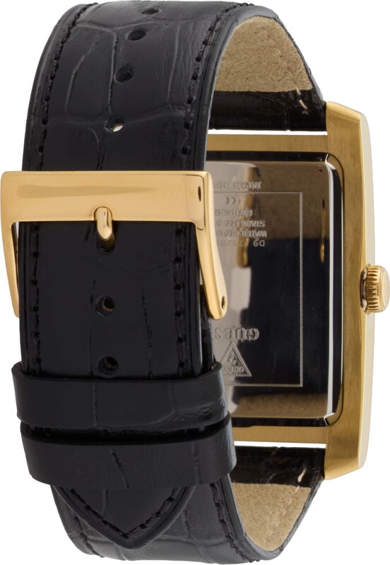 GUESS Analoginis (įprasto dizaino) laikrodis 'Clyde' auksas / tamsiai žalia / juoda