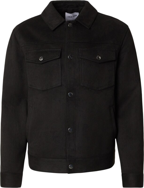 DAN FOX APPAREL Demisezoninė striukė 'Nicolas' juoda