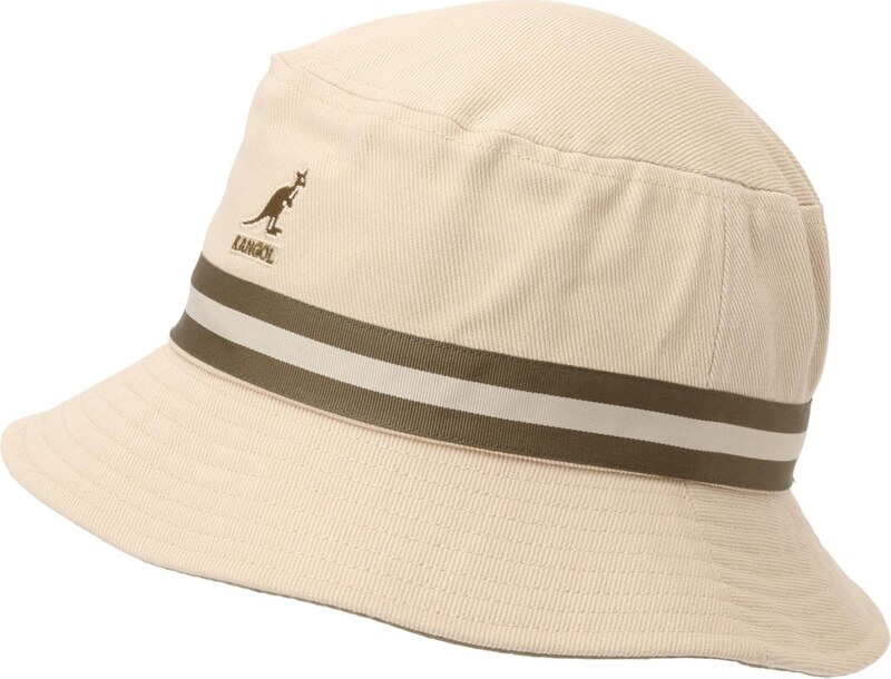 KANGOL Skrybėlaitė 'Lahinch' smėlio spalva / alyvuogių spalva