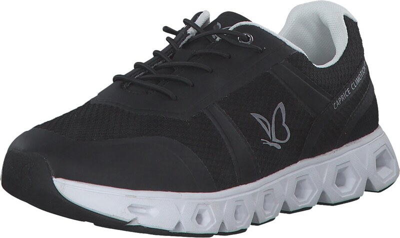 CAPRICE Sportbačiai be auliuko šviesiai pilka / juoda / balta