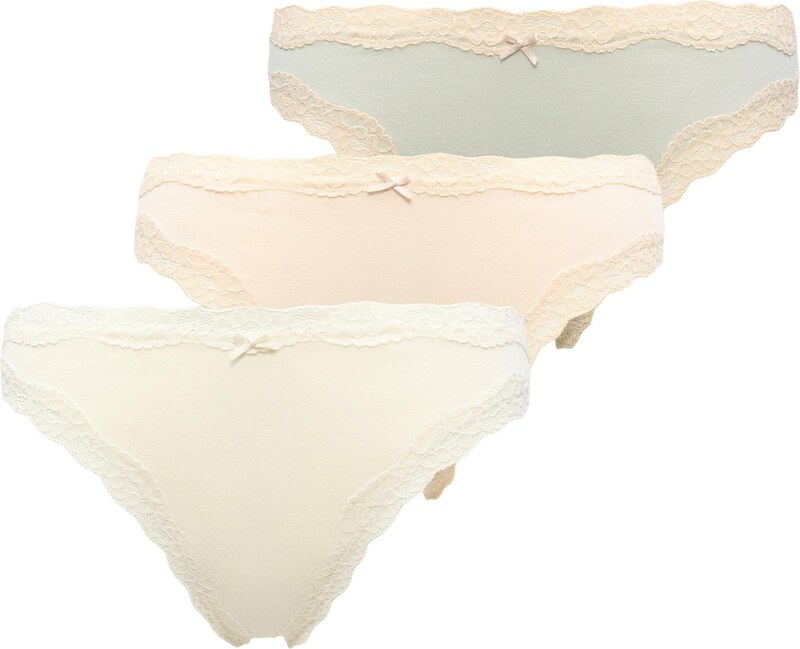 Lindex Siaurikės pastelinė geltona / pastelinė žalia / balkšva