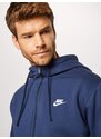 Nike Sportswear Džemperis 'Club Fleece' tamsiai mėlyna / balta