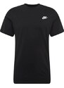 Nike Sportswear Marškinėliai 'Club' juoda / balta