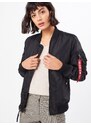 ALPHA INDUSTRIES Demisezoninė striukė ugnies raudona / juoda