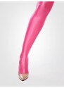 MissO blizgios nepermatomos kojinės su prilaikančiu diržu "Glossy Pink"