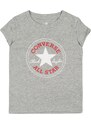 CONVERSE Marškinėliai margai pilka / raudona / balta