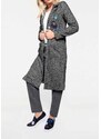 Pilkas dekoruotas paltukas su vilna : Dydis - 44