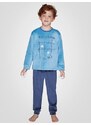 Muydemi minkšta vaikiška pižama "Super Boy Blue - Dark Blue"