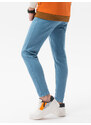Ombre Clothing Vyriškos džinsinės kelnės be trynimo SLIM FIT - mėlynos V3 OM-PADP-0148