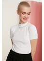 Moteriški marškinėliai Trendyol Collar