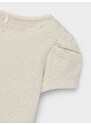 NAME IT Marškinėliai 'Kab' smėlio spalva