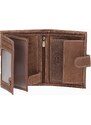 Ombre Clothing Men's leather wallet - šviesiai ruda A091