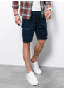 Ombre Clothing Vyriški džinsiniai šortai - tamsus džinsas W362