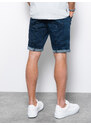Ombre Clothing Vyriški džinsiniai šortai - tamsus džinsas W361