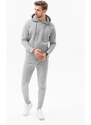 Ombre Clothing Vyriškas džemperio ir kelnių rinkinys - pilkas melanžas Z49