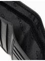 Ombre Clothing Vyriška odinė piniginė - juoda A608