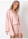 Aruelle trumpa pižama su nėriniais "Isabelle Short Light Pink"