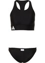ADIDAS PERFORMANCE Sportinis bikinis 'Branded Beach' juoda / balta