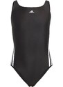 ADIDAS PERFORMANCE Sportinis maudymosi kostiumėlis '3-Stripes' juoda / balta