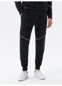 Ombre Clothing Vyriškas džemperis be gobtuvo + kelnės - juoda V1 Z60