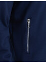 Ombre Clothing Vyriška striukė su užtrauktuku - tamsiai mėlyna V2 OM-SSZP-22FW-011