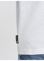 Ombre Clothing Vyriški medvilniniai marškinėliai su spauda - balti V1 OM-TSPT-0159