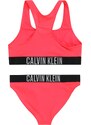 Calvin Klein Swimwear Bikinis pilka / šviesiai raudona / juoda