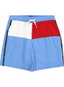Tommy Hilfiger Underwear Maudymosi trumpikės 'Flag' šviesiai mėlyna / raudona / juoda / balta